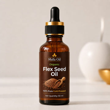 Organic Flaxseed Oil (50ml) - 100% Pure Cold Pressed