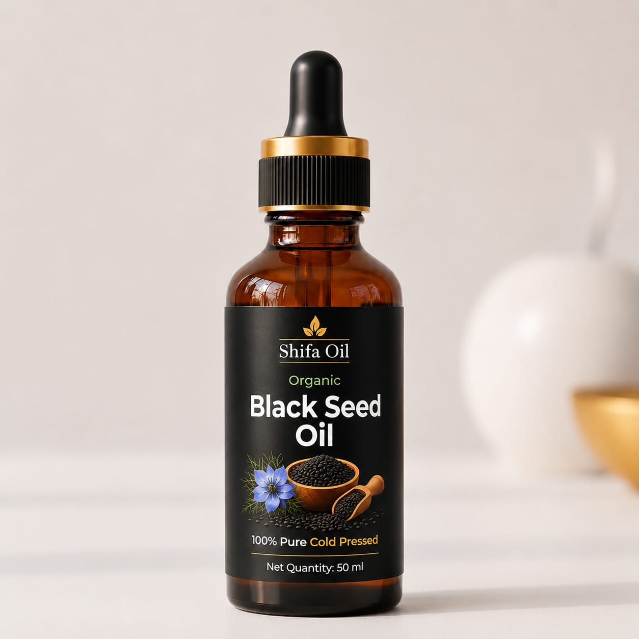 Organic Black Seed Oil (50ml) - 100% Pure Cold Pressed